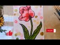 How to draw a beautiful flower / step by step for beginners#painting