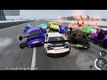 Satisfying Car Crash Game BeamNG Drive - HIGH SPEED JUMPS #7