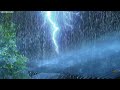 Fall Asleep Quickly with a Terrible Thunderstorm & Heavy Rain Sound, Lightning Ambience for Sleeping