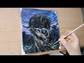 Acrylic Painting Timelapse: Wooden Figure Sculptures | Jakob Whale 2023