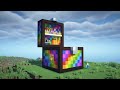 ⛏️ Minecraft Tutorial :: 🌈 Huge Rainbow Chest House - [마인크래프트 거대한 레인보우 상자 모양 집 건축강좌]