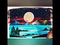 #Amazing moonlight canvasart #beginner's #Arylicpainting beginner's step easy to #youtube #shorts