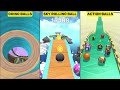 Going Balls vs Sky Rolling Ball 3D vs Action Balls All Levels Gameplay Comparison on Android & iOS