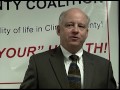 Dr. Larkin speaks at Healthy Communities of Clinton County Coalition event