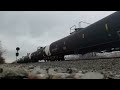 Short Video: Canadian National ES44's lead a loaded oil train on the Norfolk Southern