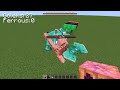 x100 iron golems and x200 diamond armors and x100 ferrous wroughtnout in minecraft