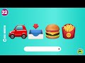 Guess The Fast Food Place by Emoji | Food Emoji Quiz