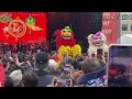 英國倫敦 南獅&北獅 同台演出 高樁飛獅 梅花桩 引来阵阵喝彩 南狮 北狮 Flying Lion Dance  Chinese New Year Celebrations London 2024