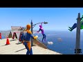 GTA 5 Rainbow Spiderman Water Fails (Ragdolls/Euphoria Physics) #24