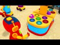Leo builds a railway for trains for kids. Funny cartoons for kids. Cars and trucks for kids.