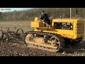 VINTAGE TRACTORS ON A WORKING DAY PLOUGHING #agri #Tractors #Ploughing #vintagetractor