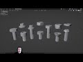Create Nuts and Bolts with Blender's Bolt Addon