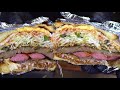 Amazing Toast, Giant hamburger, Big Toast, Korean street food