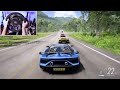 Lamborghini Aventador SVJ CONVOY - Forza Horizon 5 (Steering Wheel + Shifter) Gameplay