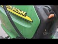 New John Deere Mud Mower! Lt 133 (Cold Start, first drive And Cleaning The Mud Mower)