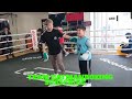 NAOYA INOUE THE MONSTER THE PEOPLE'S CHAMP WORKING THE MITTS WITH LOCAL YOUTHS