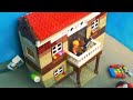 Lego Natural Disasters vs Rich & Poor Building - Lego Mega Mansion - Tsunami Dam Breach Experiment
