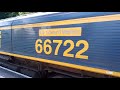 Trains at Trimley station 19/6/24 | RARE - 66722 Stops at Platform and more | #trimley #railway