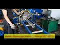 Fully Automatic Rack Upright Roll Forming Machine Video