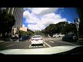 Running a red light in Honolulu.