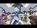5 Archon dancing GENTLEMAN (with Starrail) [Genshin Impact MMD]