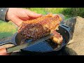 Giant XXL Sandwich with delicious Steak | ASMR Outdoor Cooking