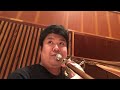 トロンボーン奏者の気持ちを体験出来る動画。A video where you can experience the feelings of a trombone player.