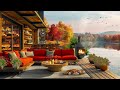 Cozy Coffee Shop Ambience & Smooth Jazz Instrumental Music ☕ Jazz Relaxing Music for Stress Relief