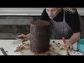 Can't Temper Chocolate??  No Problem! | Abstract Modern Asymmetric Chocolate Wrap | Edible Gossamer