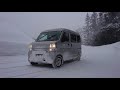 【スノーアタック】4WD雪中走行性能テスト (日産NV100 クリッパー) ※雪崩からの生還動画が含まれます。