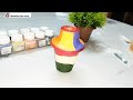 Diy ice cream box makeover / step by step/painting tutorial #diy #painting #craft #viral #art