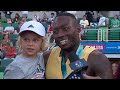 Grant Holloway posts FOURTH-FASTEST 110m hurdles EVER to earn second Paris berth | NBC Sports