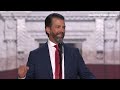 Donald Trump Jr. gives speech at 2024 RNC