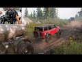 Ford Bronco Raptor | Transporting an Oil Tank | SnowRunner | Thrustmaster T300RS gameplay