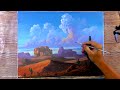 How to Paint a Desert Landscape in Acrylics / Time-lapse / JMLisondra