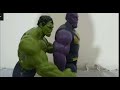 Thanos vs hulk finale but someone new is here|epic stop motion battle