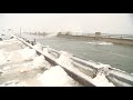 Seawater crashes over wall at Hampton's North Beach