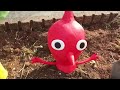 Pikmin in the garden made of clay
