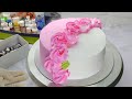 Cake Decorating Ideas || Cake Decoration || White Forest Cake decoration || Round Cake Decoration ||