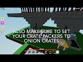 How to make an Automatic Onion Crate farm! Roblox Islands