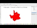 Inkscape - Convert Path to Stroke