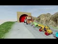 Big & Small Chick Hicks Monster Truck vs Big & Small Mater vs Choo-Choo Thomas the Train - BeamNG