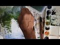 Easy technique to paint water reflection using watercolor