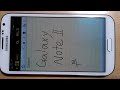 Galaxy Note IIで手書き動画