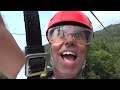 Zip lining at the New River Gorge, WV