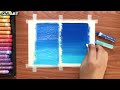 How to blend oil pastels with Tissue paper ~ Mungyo Oil Pastel blending techniques for beginners