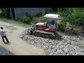 Good Skill Dozer D20 & Truck 5T to Repair a Road 50m Damage caused by floods!!!!