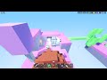 No kit challenge in roblox bedwars!! INSANE CLUTCH AT END!!!