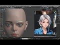 Blender 3D Character Sculpting girl 05  （This step can be skipped）