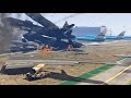 Israeli Secret Weapons Supply Convoy Badly Destroyed by Irani Jets, Drones & Helicopters - GTA 5